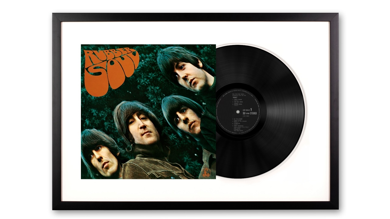 Vinyl Art Framed The Beatles Rubber Soul Vinyl Album Art