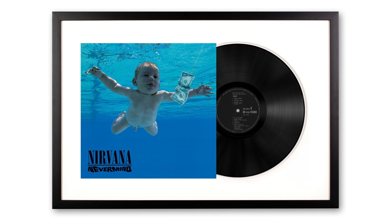 Vinyl Art Framed Nirvana Nevermind Vinyl Album Art