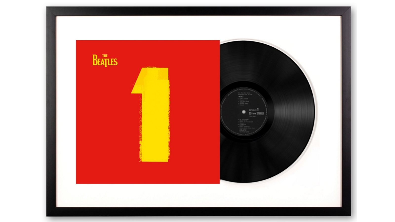 Vinyl Art Framed The Beatles 1 Double Vinyl Album Art
