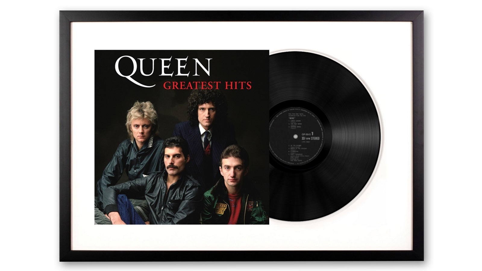 Vinyl Art Framed Queen Greatest Hits Double Vinyl Album Art