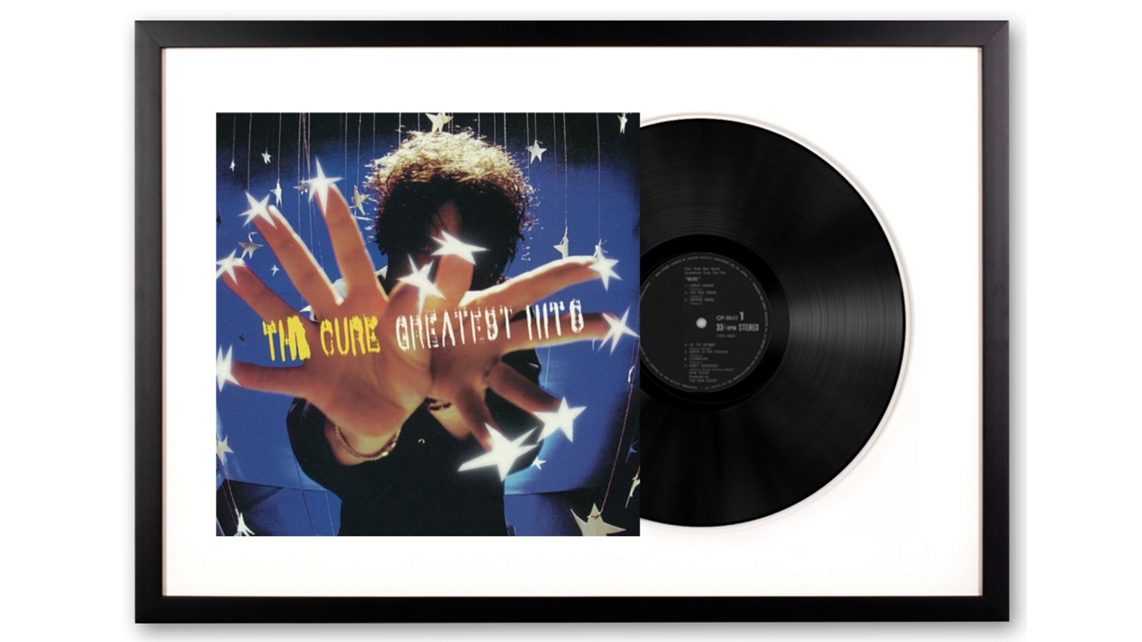 Vinyl Art Framed The Cure Greatest Hits Double Vinyl Album Art
