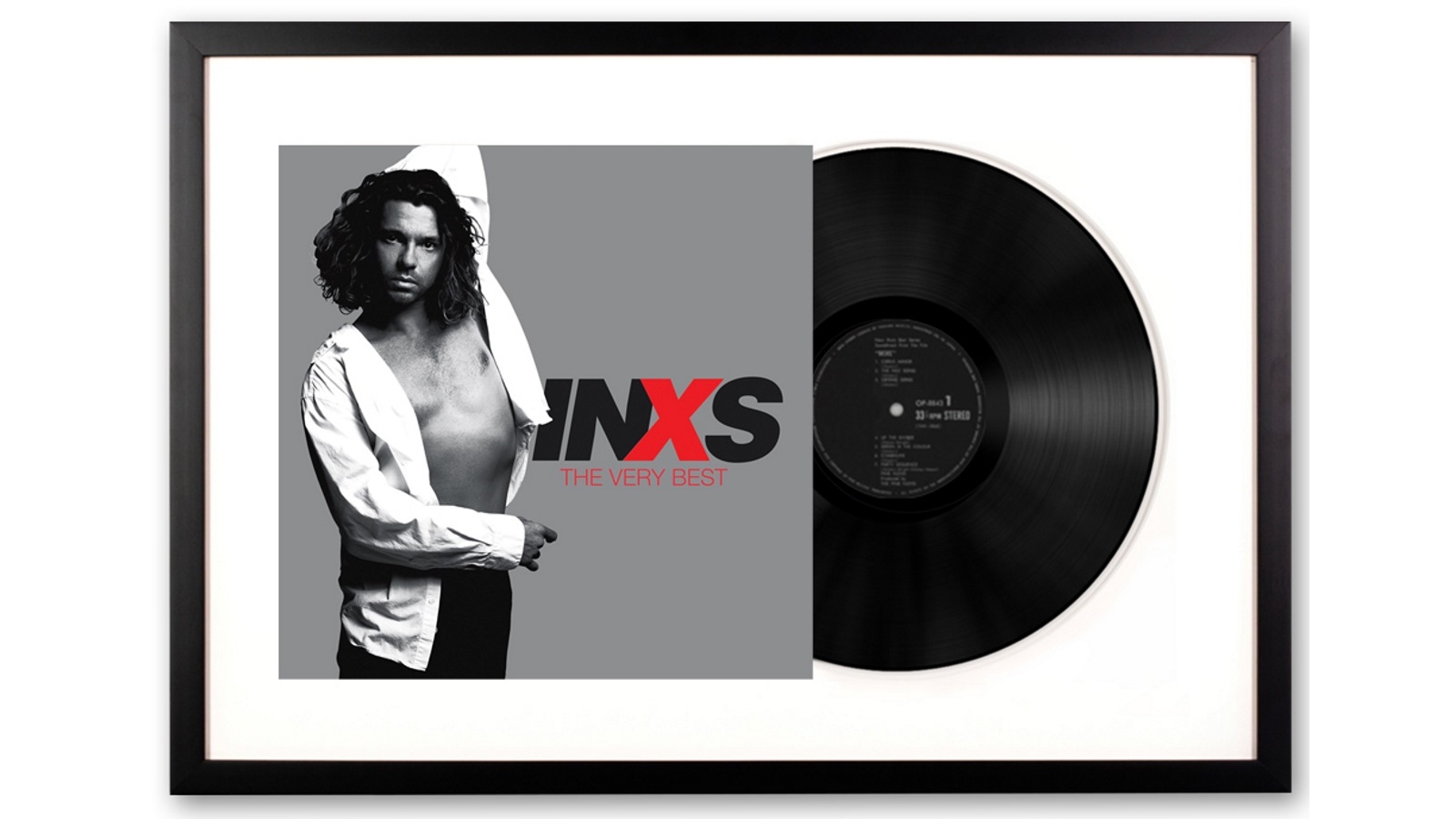 Vinyl Art Framed Inxs The Very Best Double Vinyl Album Art