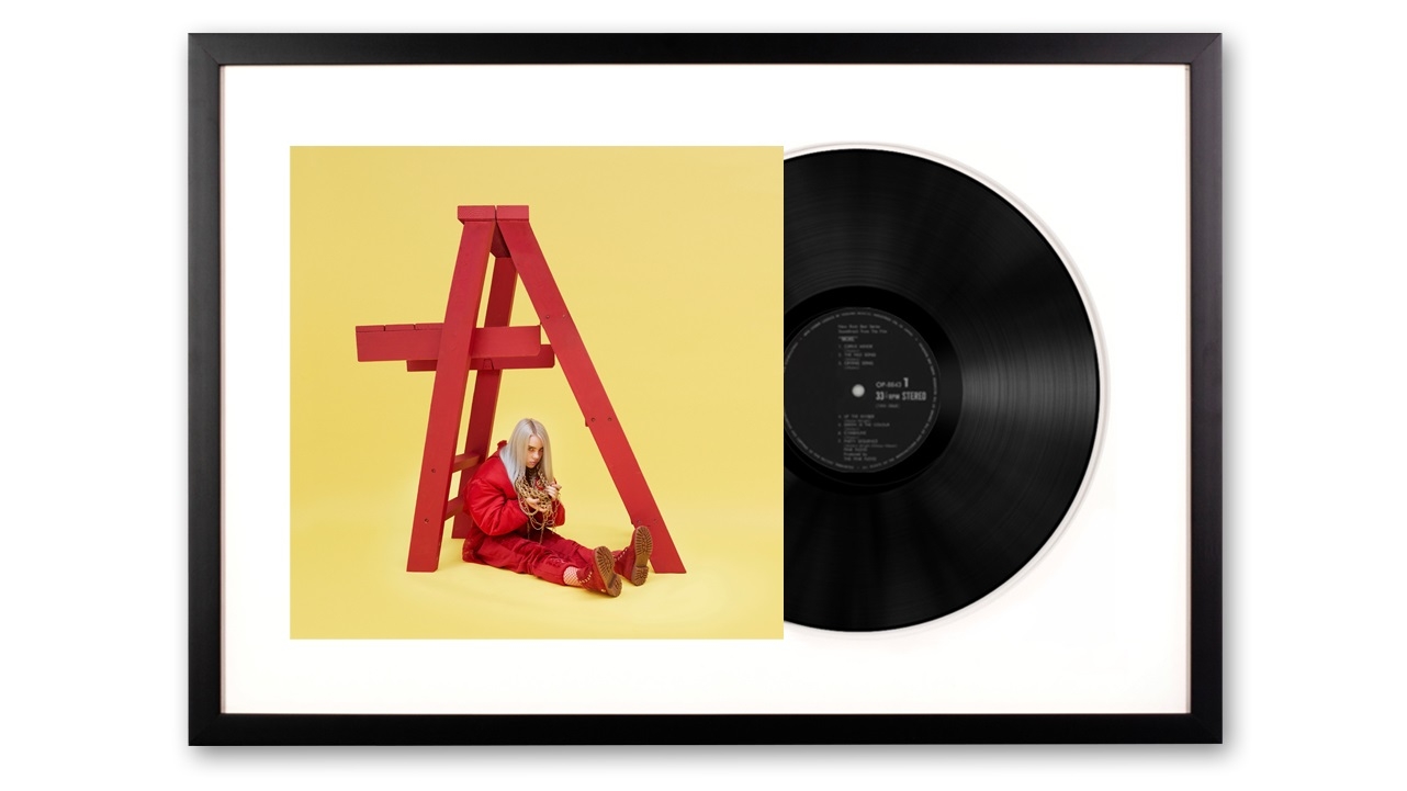 Vinyl Art Framed Billie Eilish Don't Smile At Me Vinyl Album Art