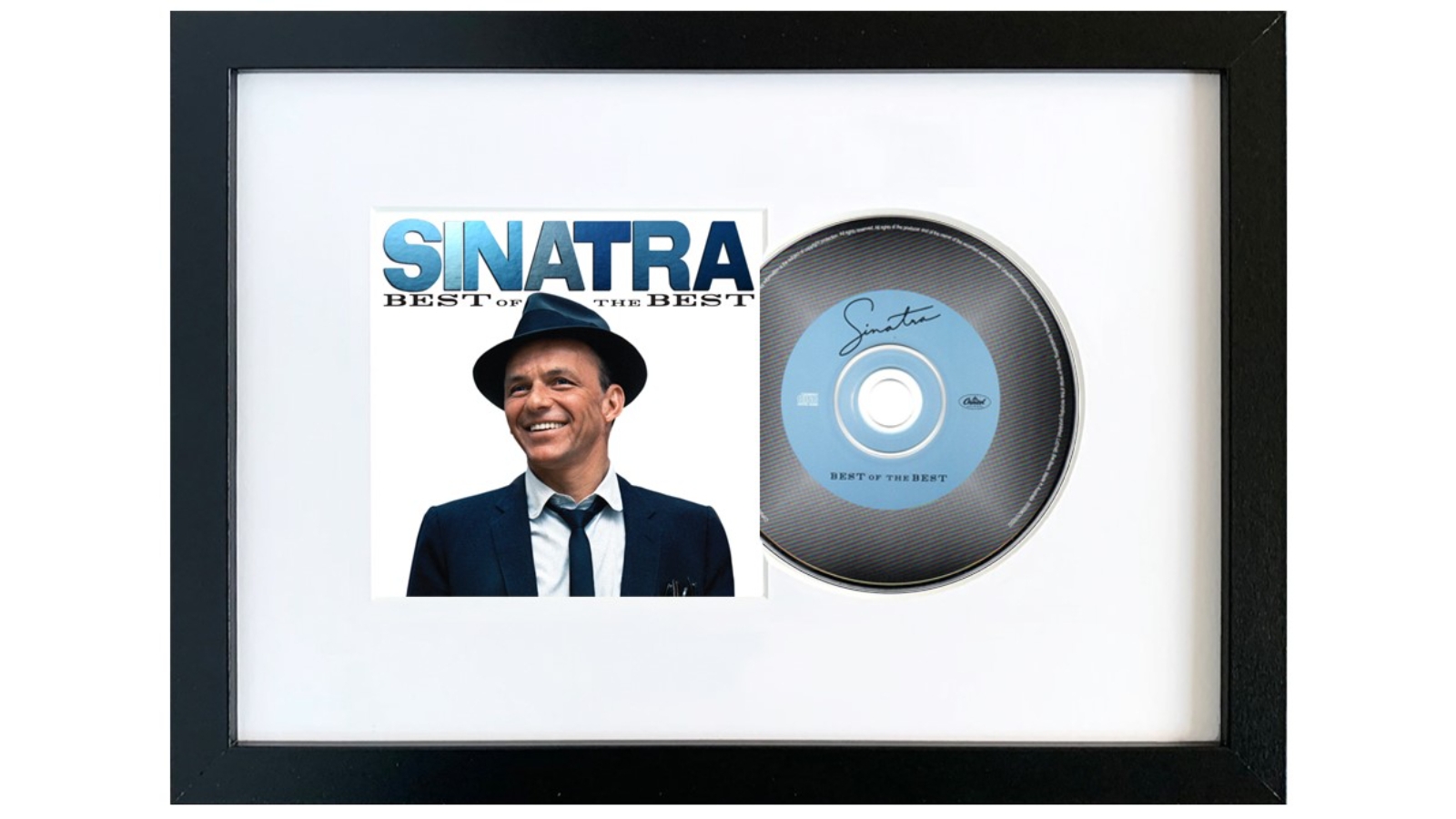 CD Art Acrylic and Wood Frank Sinatra Best Of The Best Album Art