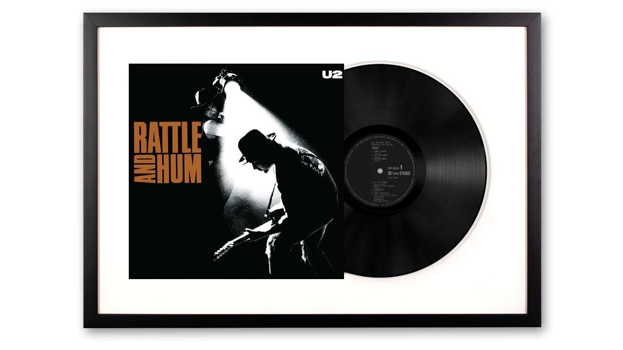 Vinyl Art Framed U2 Rattle and Hum Vinyl Album Art