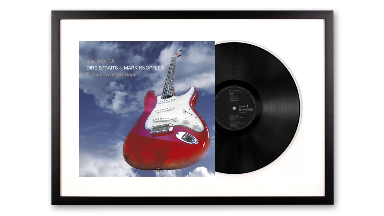 Vinyl Art Framed Dire Straits, Mark K The Best of Dire Straits Double Vinyl Album Art