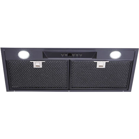 Schweigen 60cm UM1170-6BS Silent Undermount Rangehood with Isodrive 900 External Motor - Black Steel