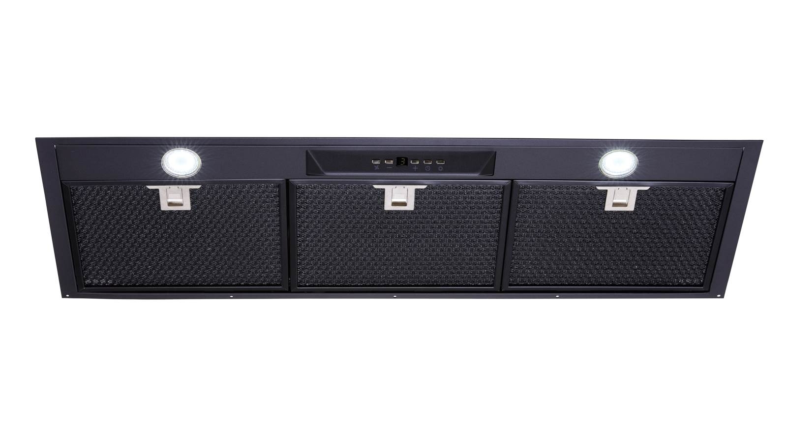 Schweigen 90cm UM1170-9BS Silent Undermount Rangehood with Isodrive 900 External Motor - Black Steel