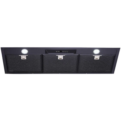 Schweigen 90cm UM1170-9BS Silent Undermount Rangehood with Isodrive 1600 External Motor - Black Steel