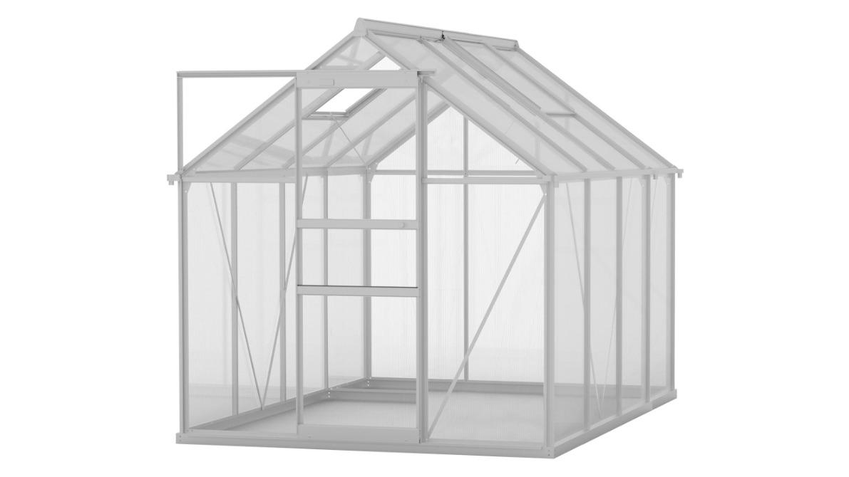 Lambu Greenhouse Aluminium Garden Plant Shed - 254cm