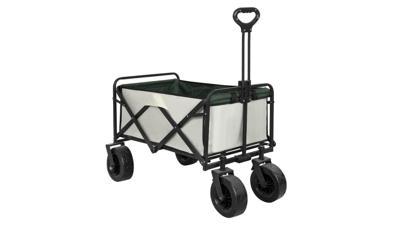 Lambu Beige Foldable Wagon Cart
