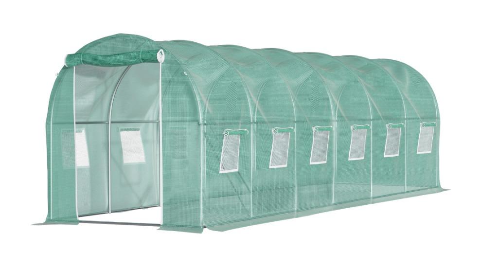 Lambu Polytunnel Walk-in Greenhouse - 6metre