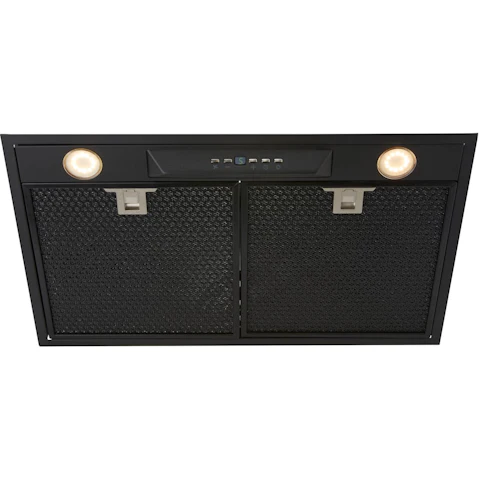 Schweigen 60cm UM1390-6BS Silent Undermount Rangehood with Silent Inline Motor - Black Steel