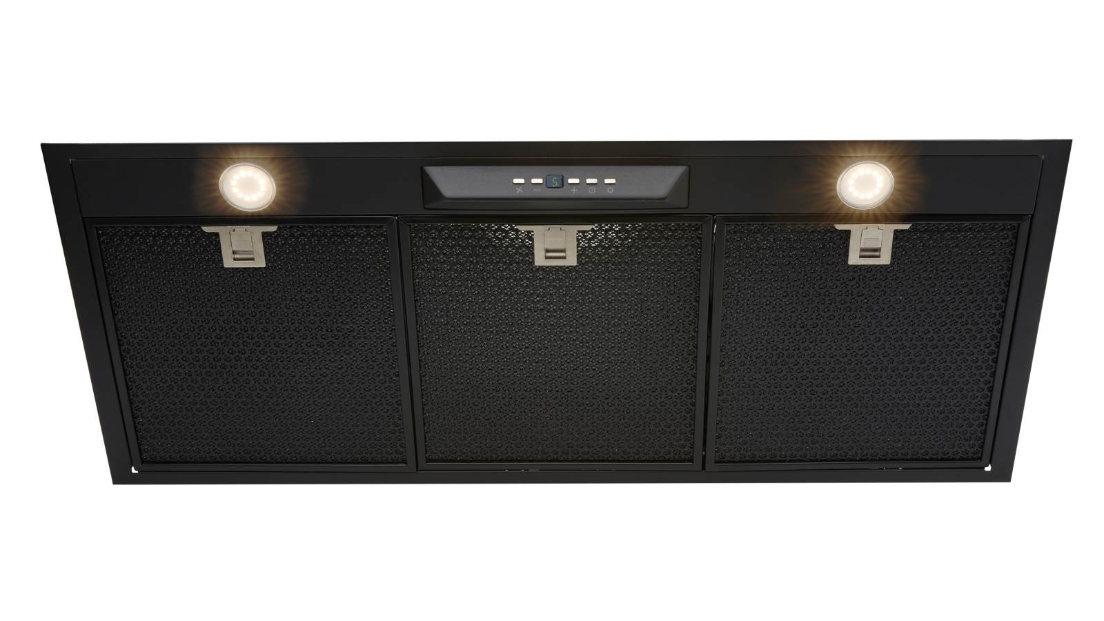 Schweigen 90cm UM1390-9BS Silent Undermount Rangehood with Silent Inline Motor - Black Steel