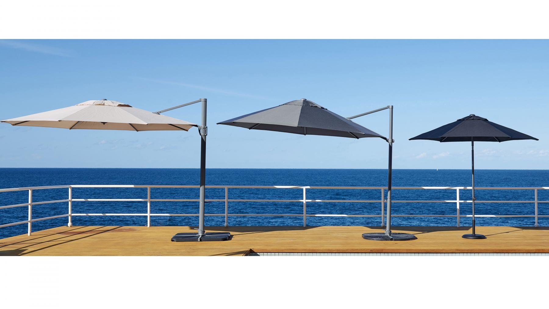 Pampa 3.5m Octagonal Cantilever Outdoor Umbrella Harvey Norman
