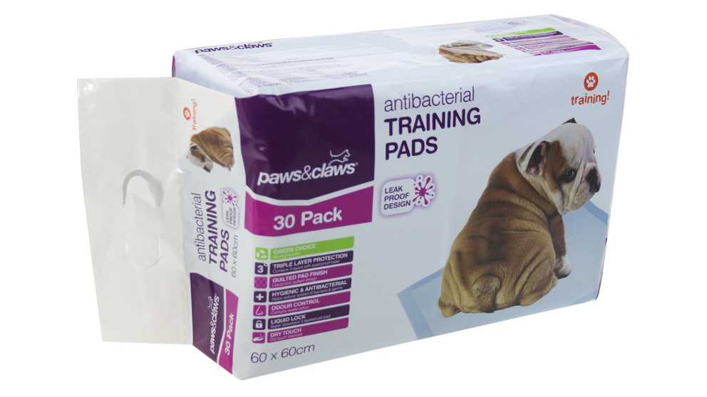 YES4PETS 30 Pack Paws n Claws 60x60cm Puppy Pet Indoor Toilet Training Pad