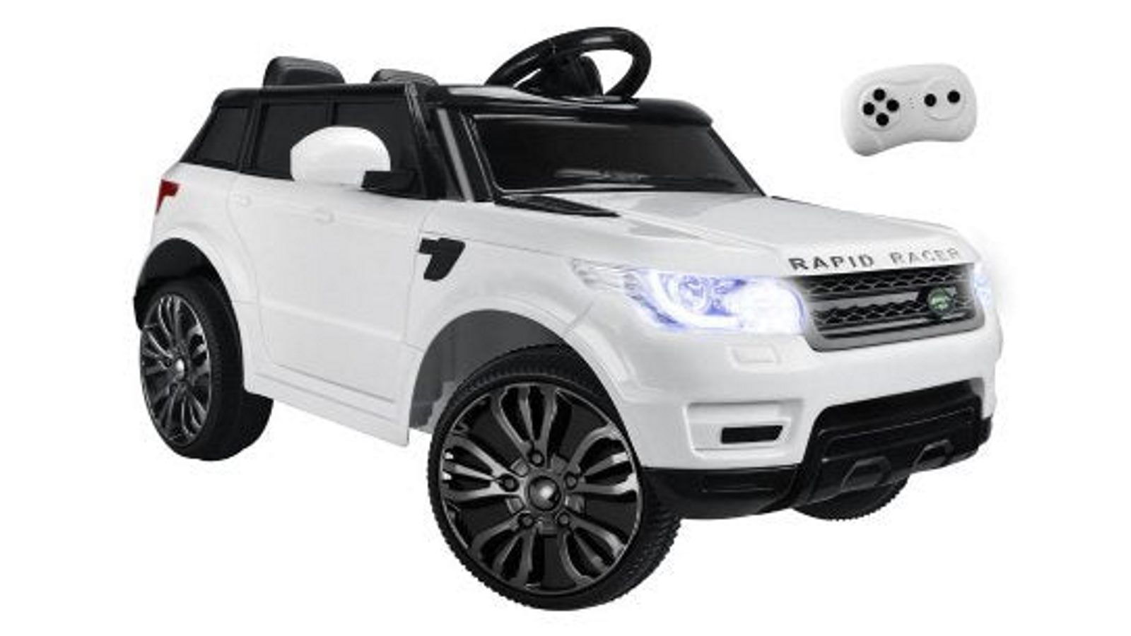 SW Kids Ride On Electric Remote Vehicle Toy Car - White