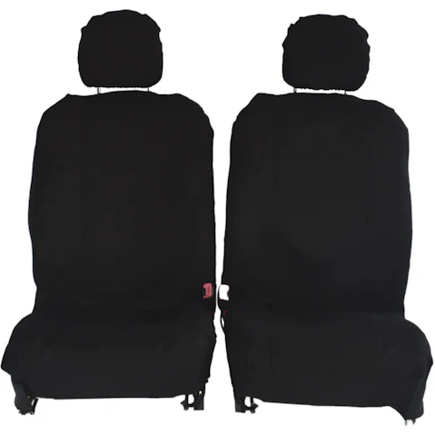 My Car Universal Size Canvas Seat Cover - Black