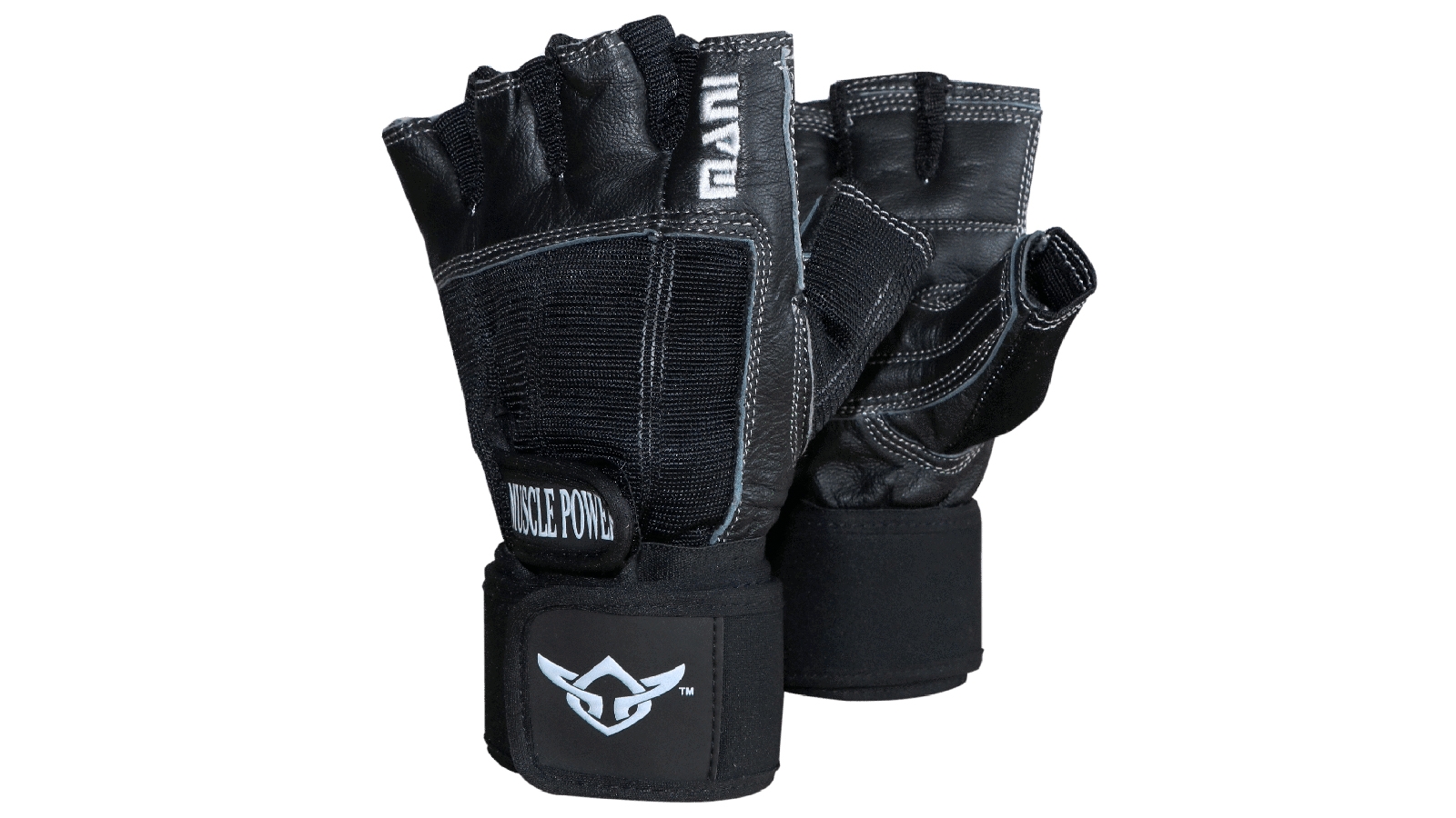 Mani Sports Deluxe Leather Muscle Power Gloves - Extra XX-Large