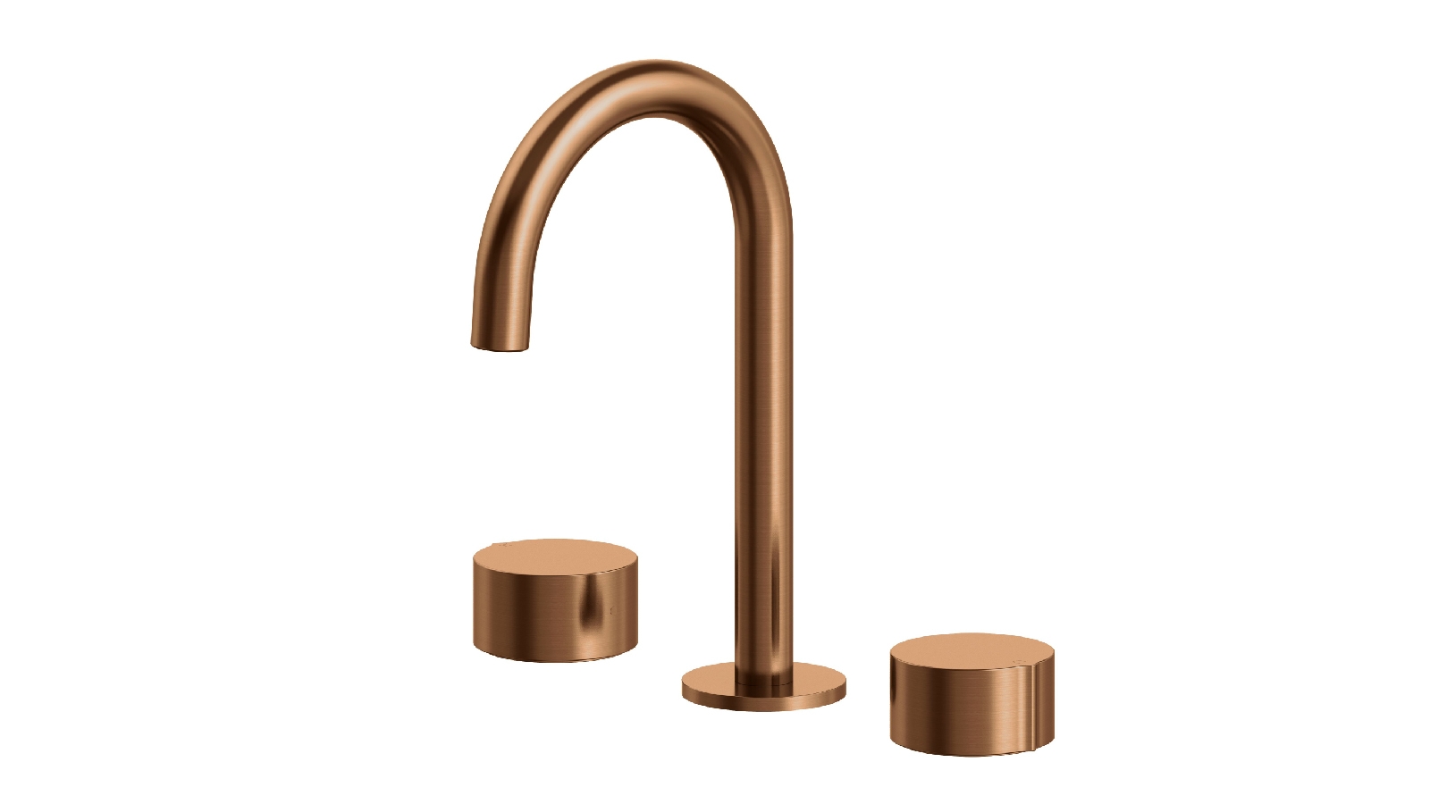 Arcisan Venn Basin Set with Fixed Arch Spout - Rose Gold