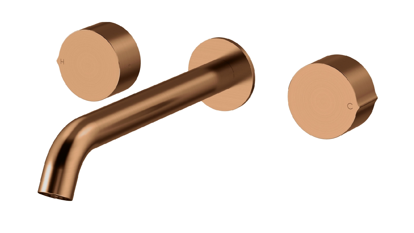 Arcisan Venn Wall Mount Basin Set - 220mm Centre Spout - Rose Gold