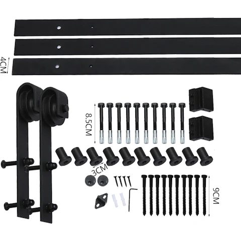 Levede 3.66m Classic Double Sliding Barn Door Kit