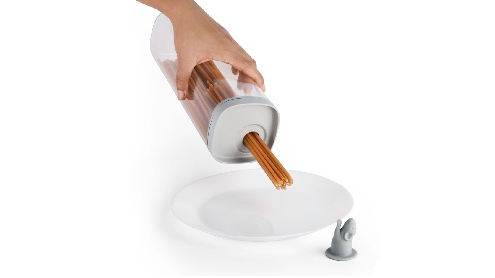 Qualy 2 Litre Lucky Mouse Storage Jar - Clear