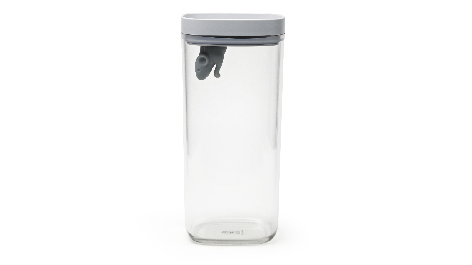 Qualy 1.2 Litre Lucky Mouse Storage Jar - Clear