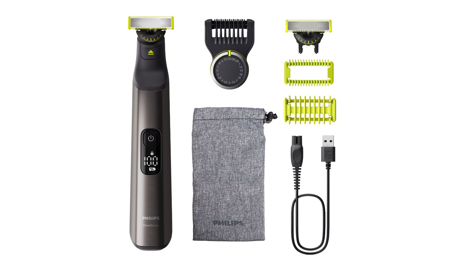 Philips OneBlade Pro 360 Face and Body Shaver - Chrome