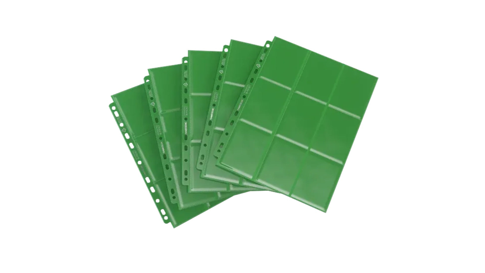 Gamegenic 18-Pocket Sideloading Display Page - Green