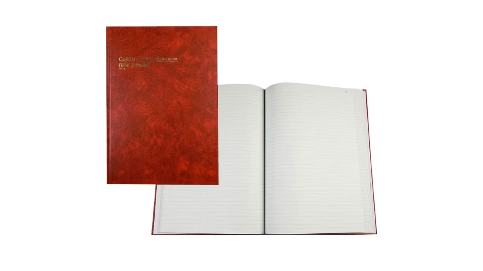 Collins Debden 3880 A4 84-Leaf Account Book - Red