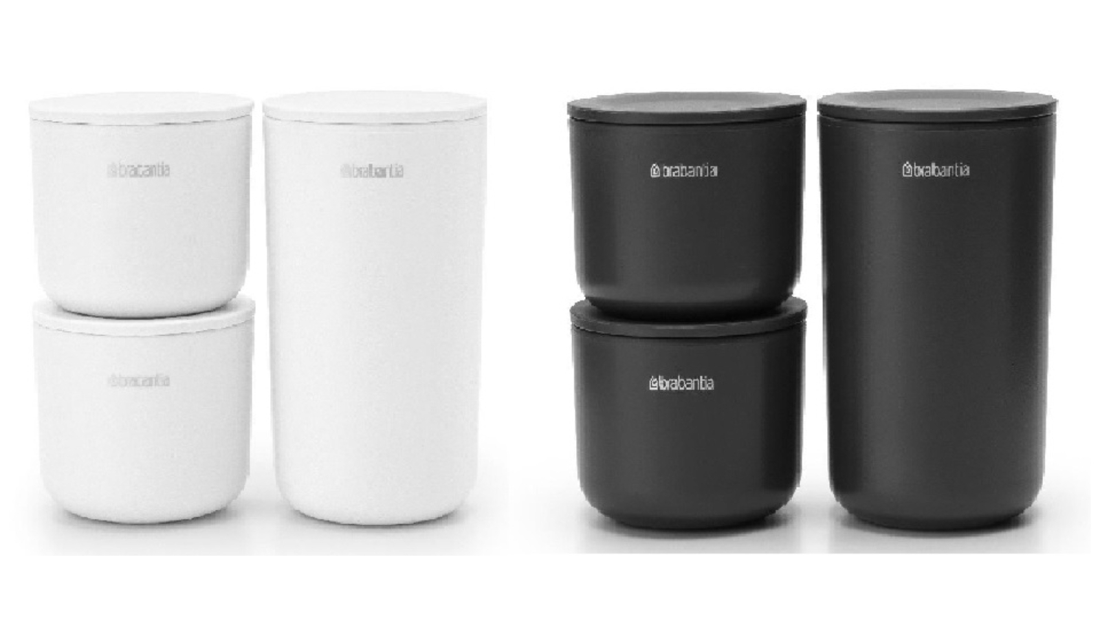 Brabantia Set of 3 Bathroom Storage Pots