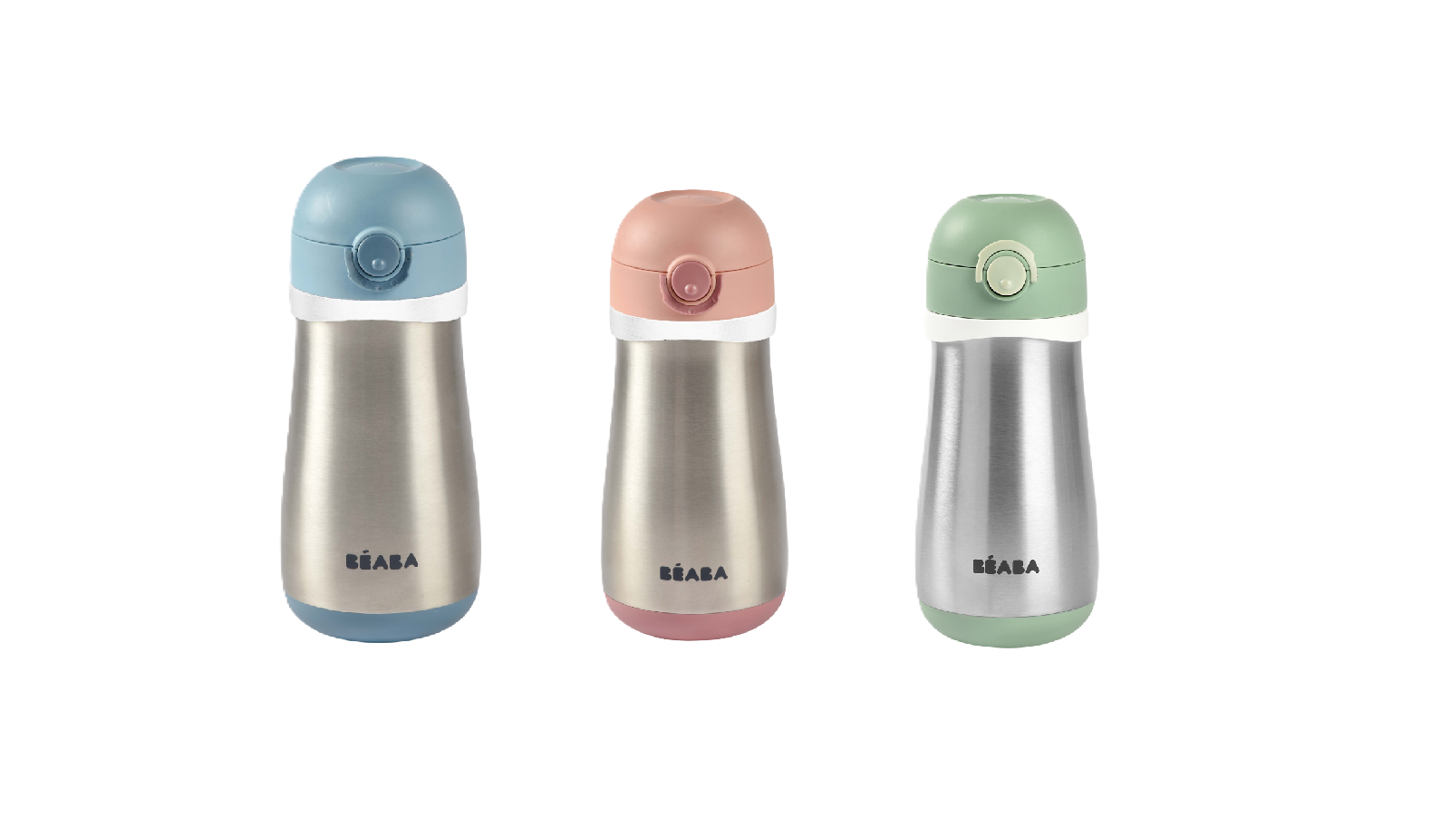 Beaba 350ml Stainless Steel Spout Bottle