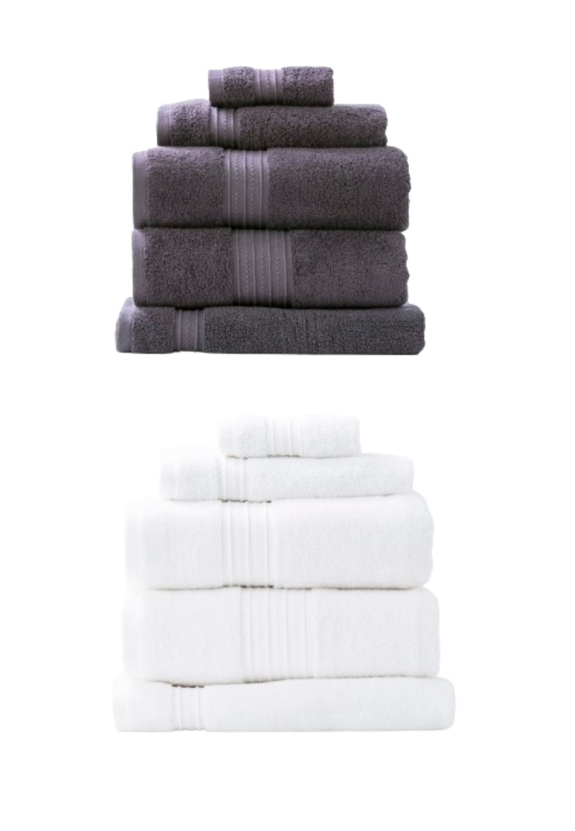 Renee Taylor 7 Piece Brentwood 650gsm Low Twist Towel