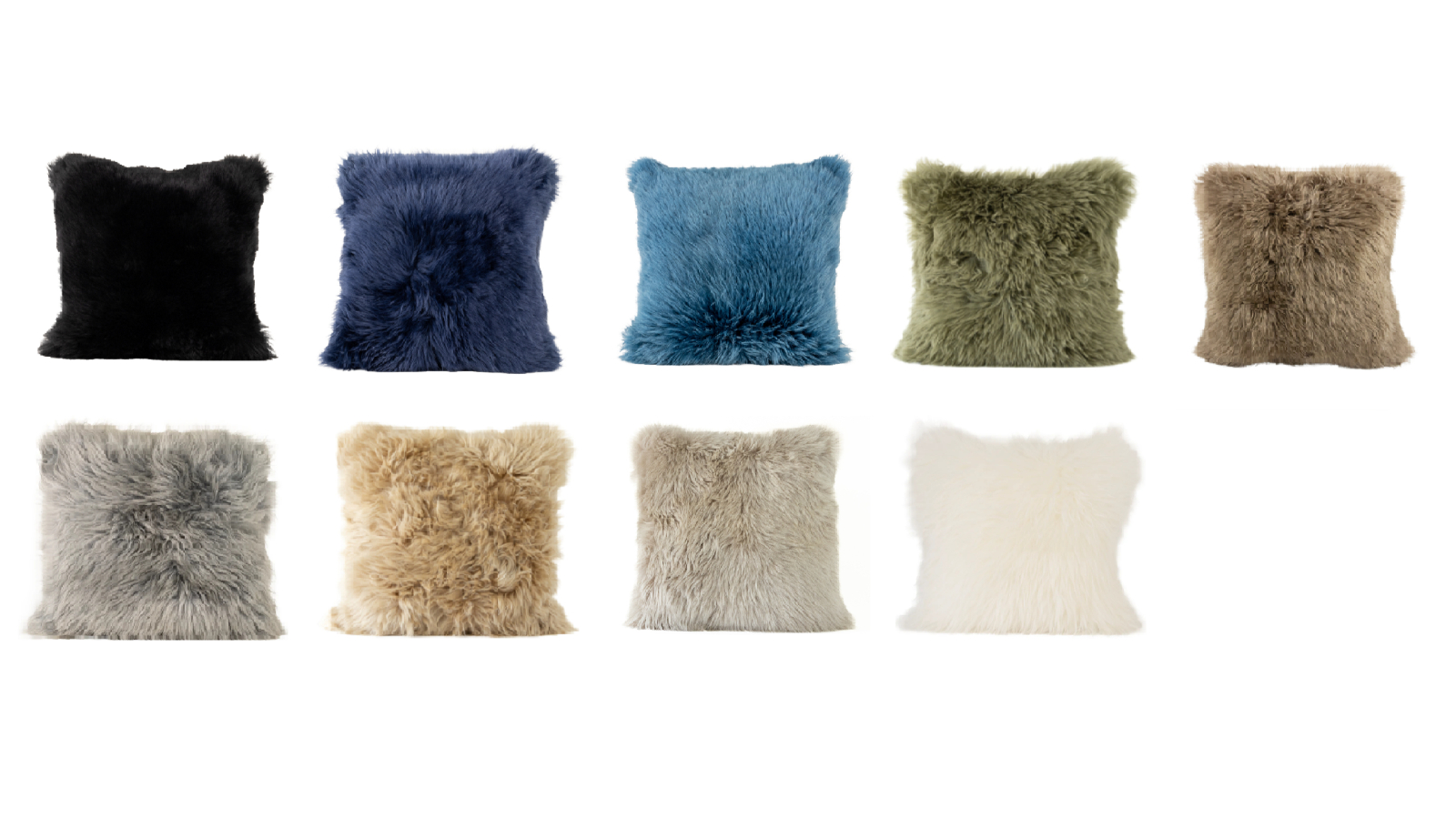 Naturally Sheepskins 45 x 45cm Long Wool Sheepskin Cushion Cover