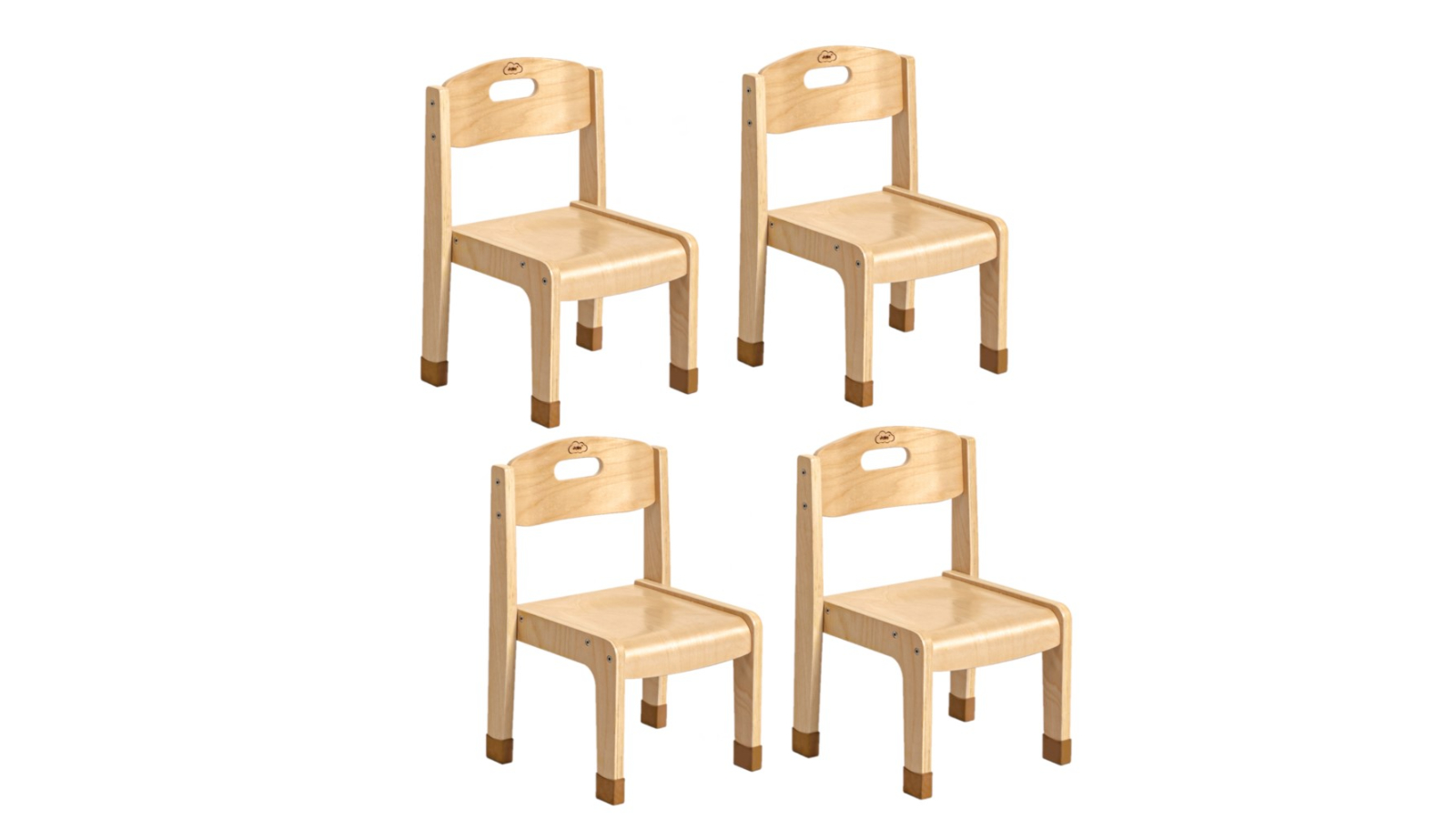 Jooyes Set of 4 Kids Goteborg Stackable Chair - 30cm