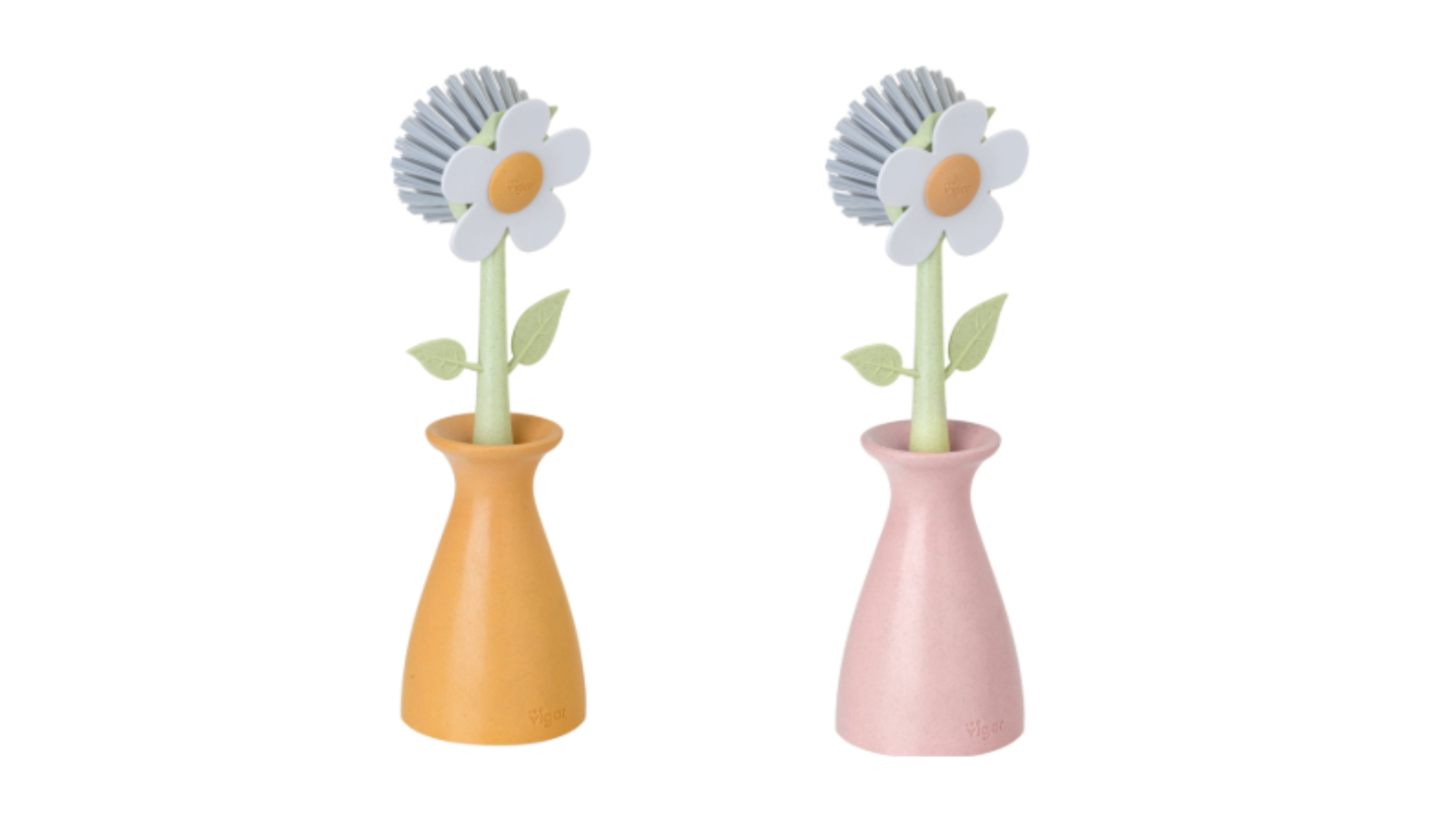 Vigar Florganic Dish Brush with Vase 