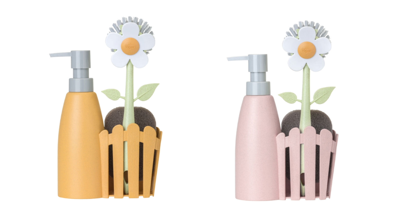 Vigar Set of 3 Florganic Sink Caddy Plus Dispenser