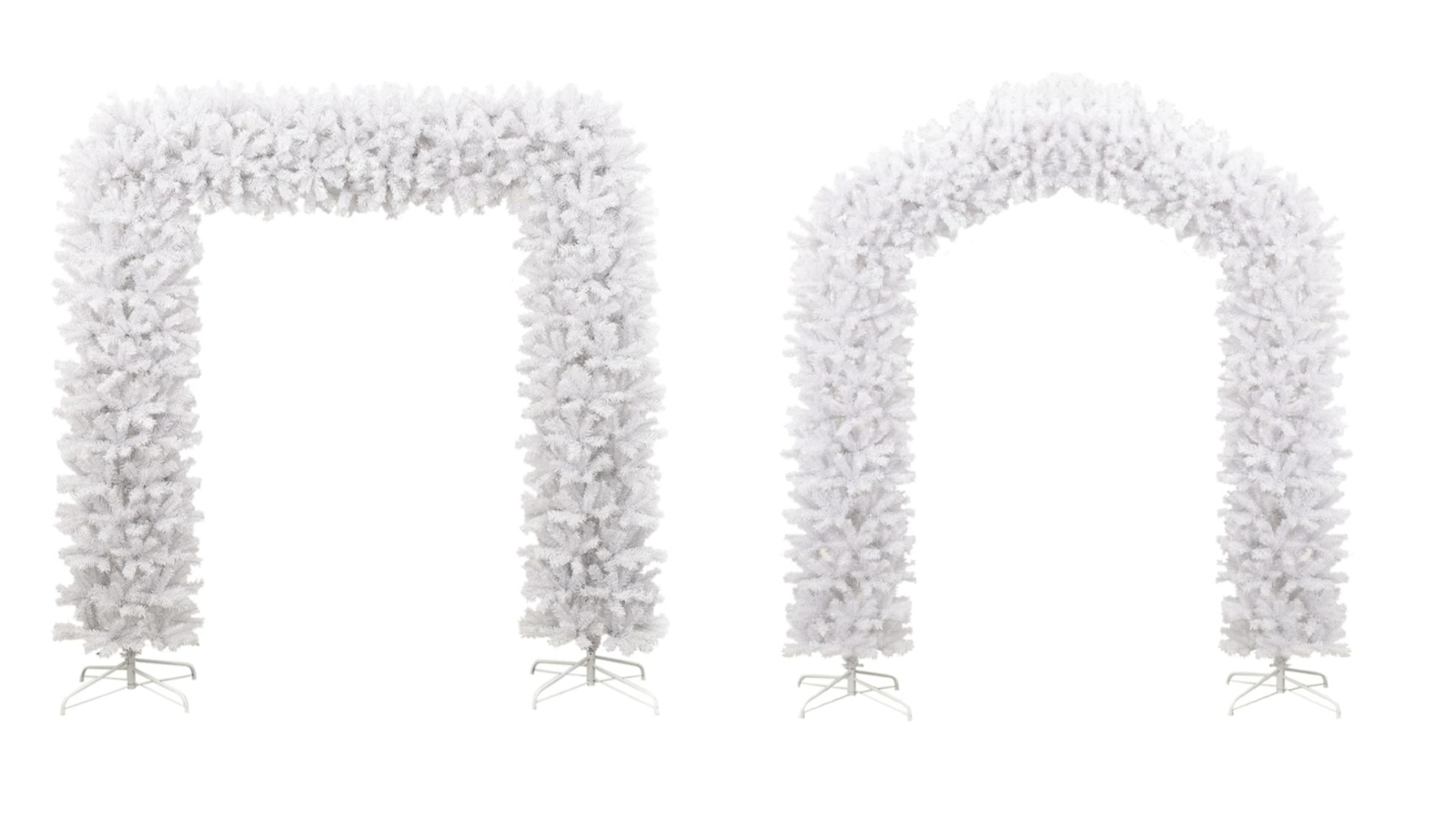 vidaXL White Christmas Tree Arch