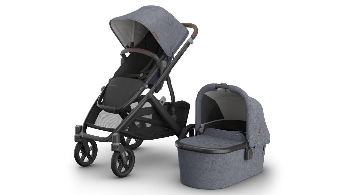 UPPAbaby Vista V3 Prams with Bassinet - Dusty Blue
