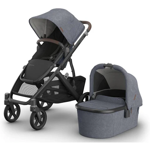 UPPAbaby Vista V3 Prams with Bassinet - Dusty Blue