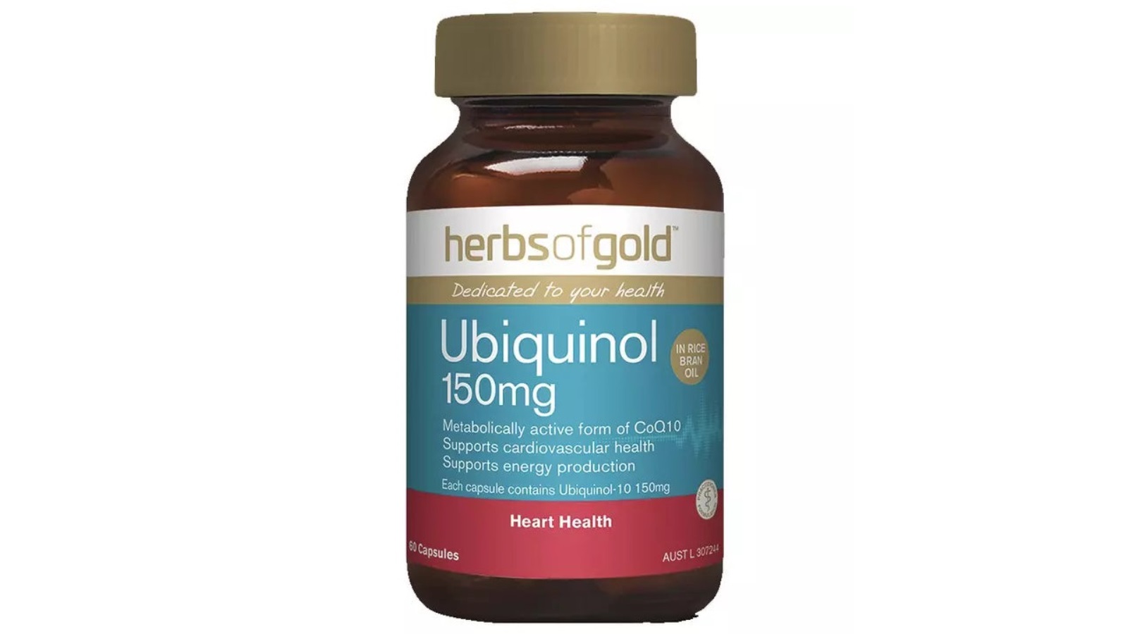 Herbs of Gold 150mg Ubiquinol - 60 Capsule