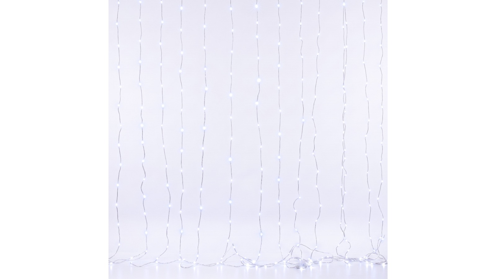 Jingle Jollys 300 x 300cm Christmas Curtain String Light - Cool White