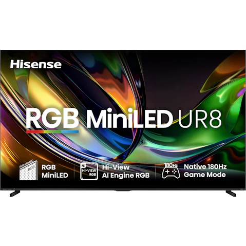 Hisense 100-inch UR8SAU 4K RGB Mini LED Smart TV