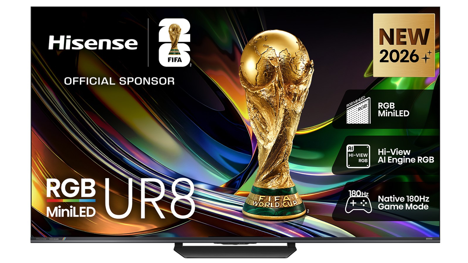 Hisense 55-inch UR8SAU 4K RGB Mini LED Smart TV