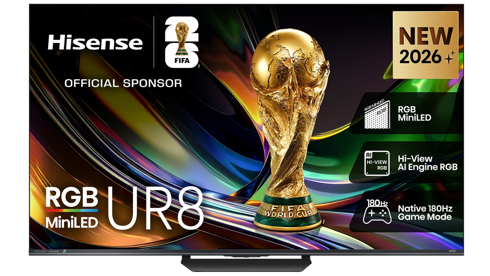 Hisense 75-inch UR8SAU 4K RGB Mini LED Smart TV