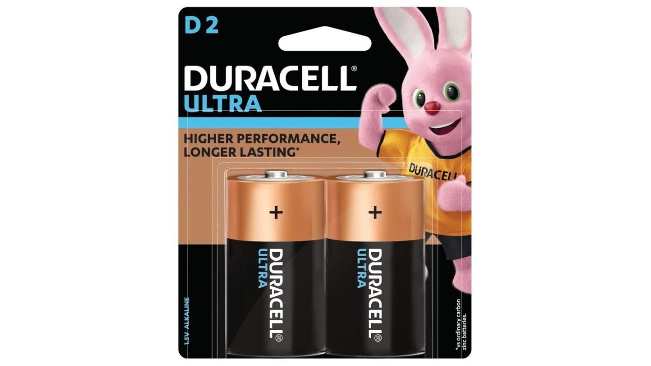 Duracell Pack of 2 Ultra D Batteries