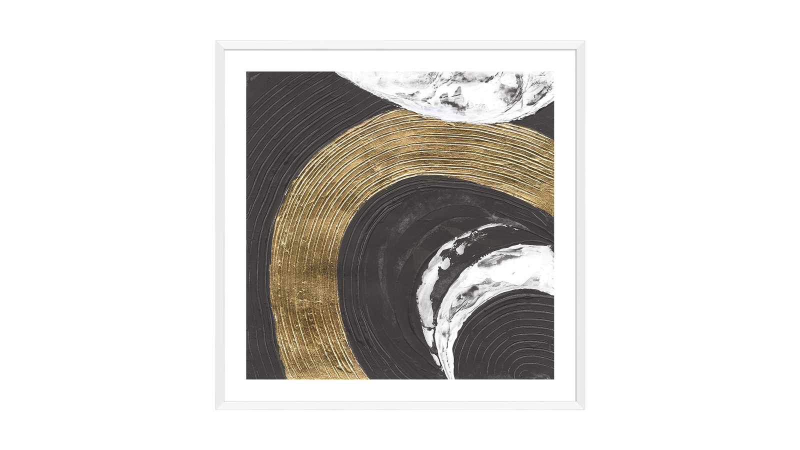 La Grolla Urban Rainbow I White Frame Wall Art - 74 x 74cm