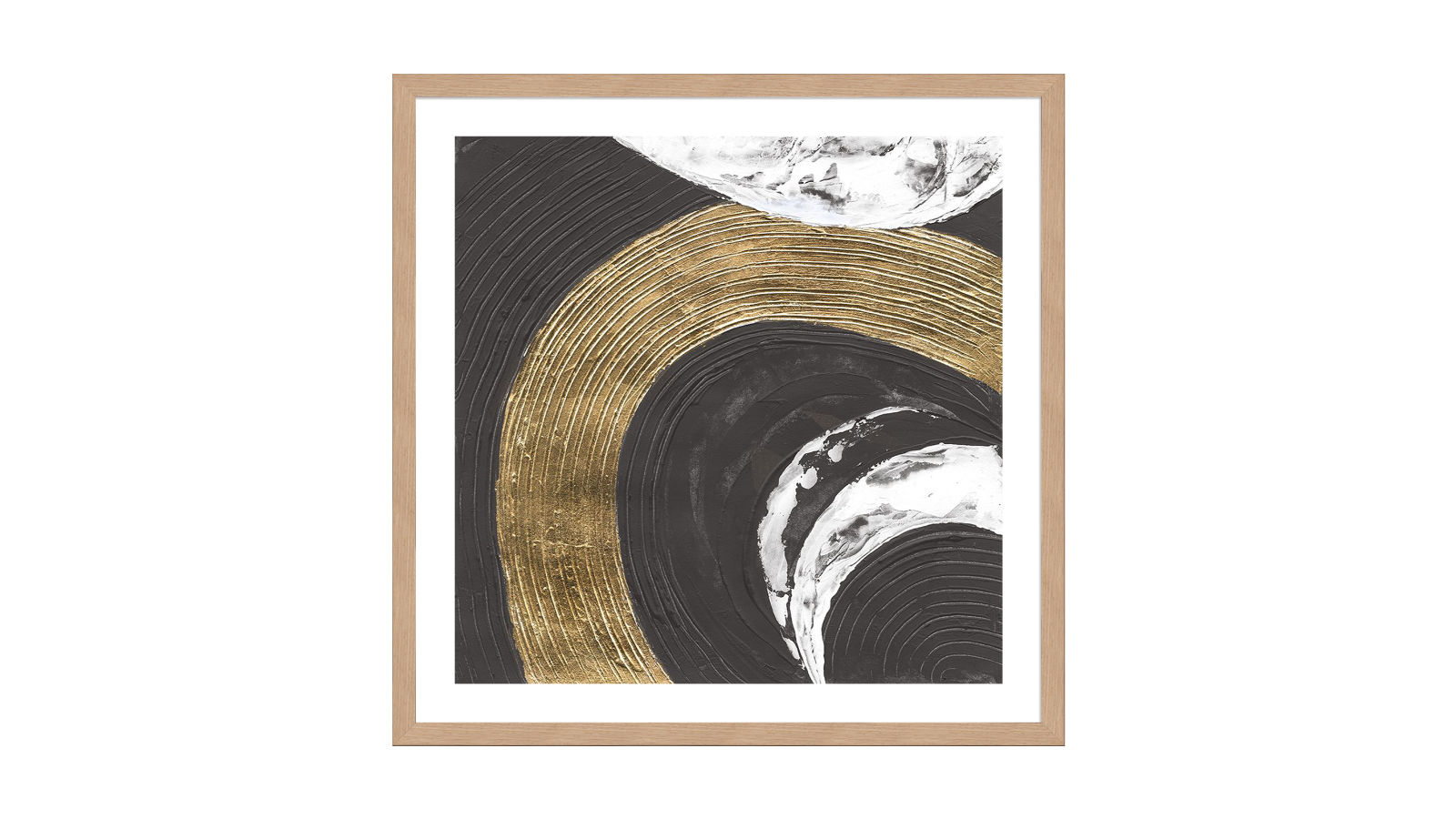 La Grolla Urban Rainbow I Natural Frame Wall Art - 56 x 56cm