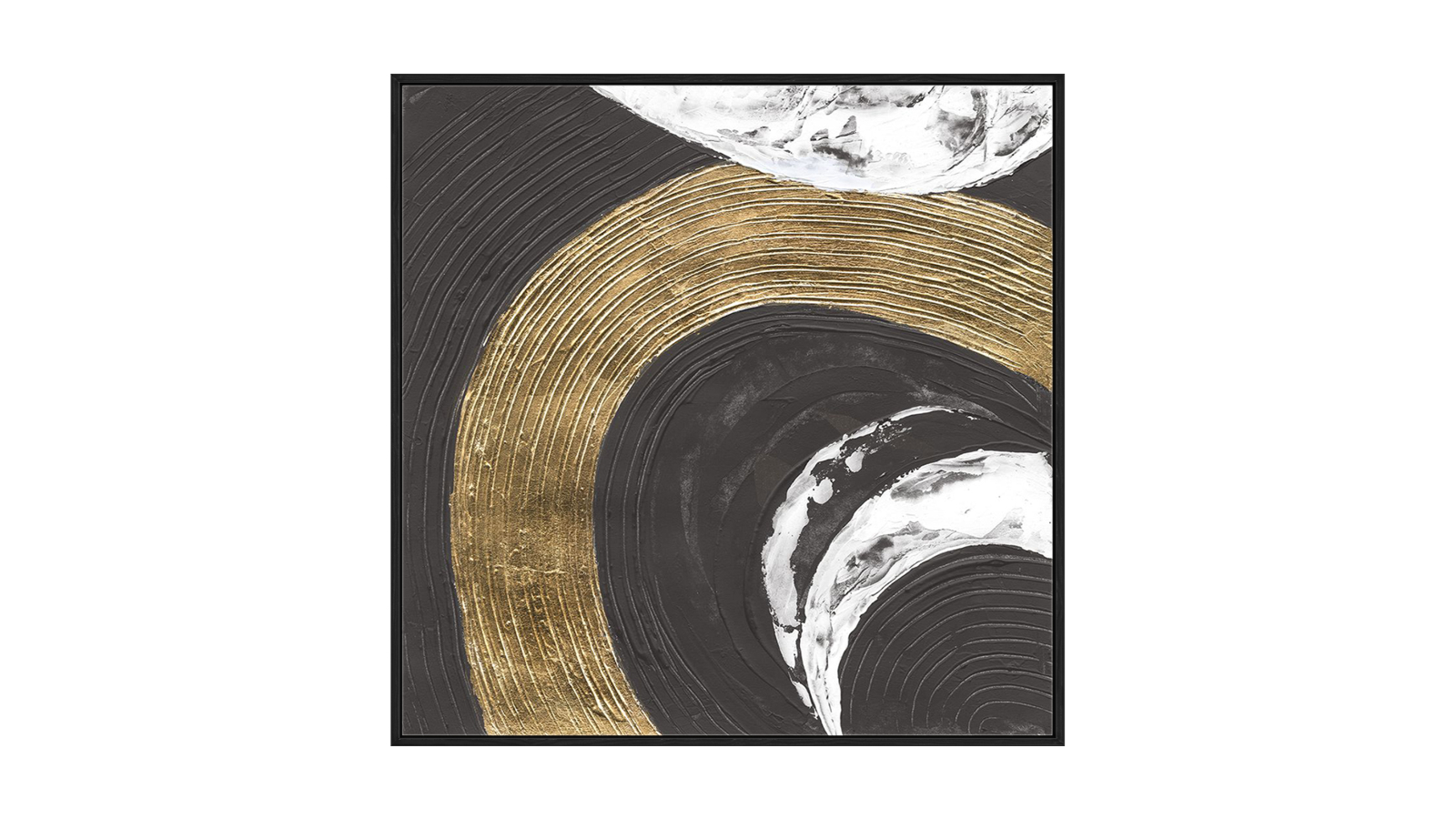 La Grolla Urban Rainbow I Black Gallery Wall Art - 123 x 123cm